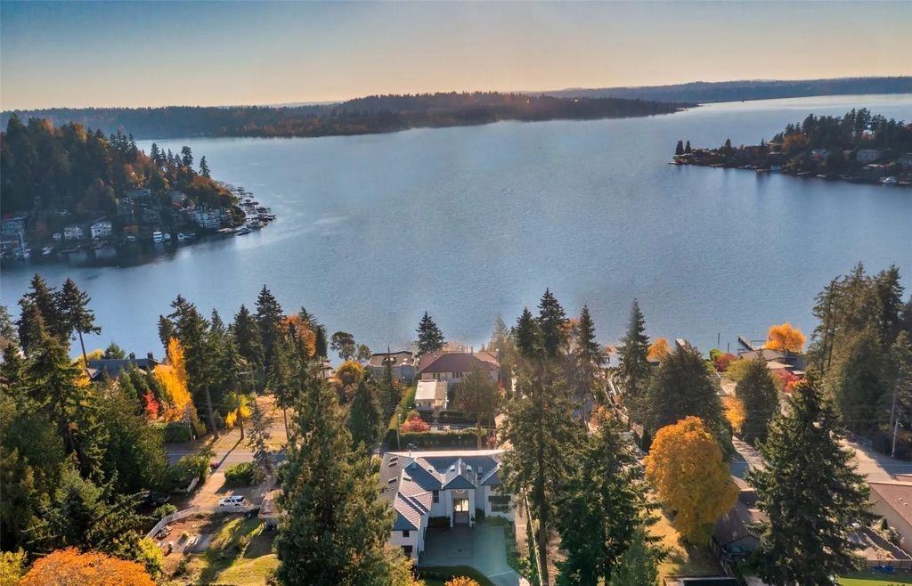 The Home in Bellevue was custom built in 2021 with high-end finishes and modern amenities, now available for sale. This home located at 9563 NE 1st Street, Bellevue, Washington