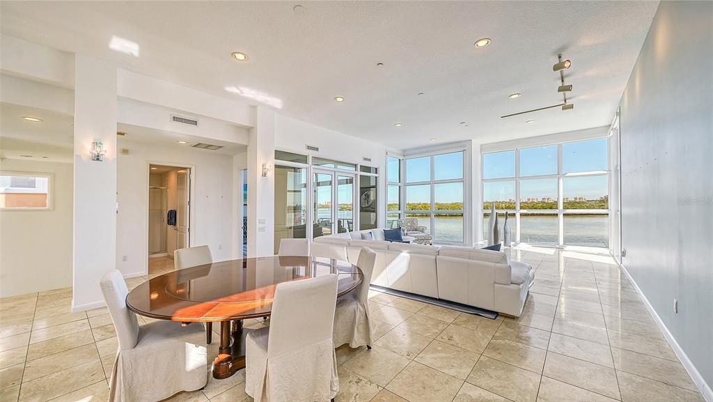 9137 Midnight Pass Road, Sarasota, Florida, is designed by the original owner and architect, Tony Ngai, and features expansive bay views from north to south on a quiet stretch.