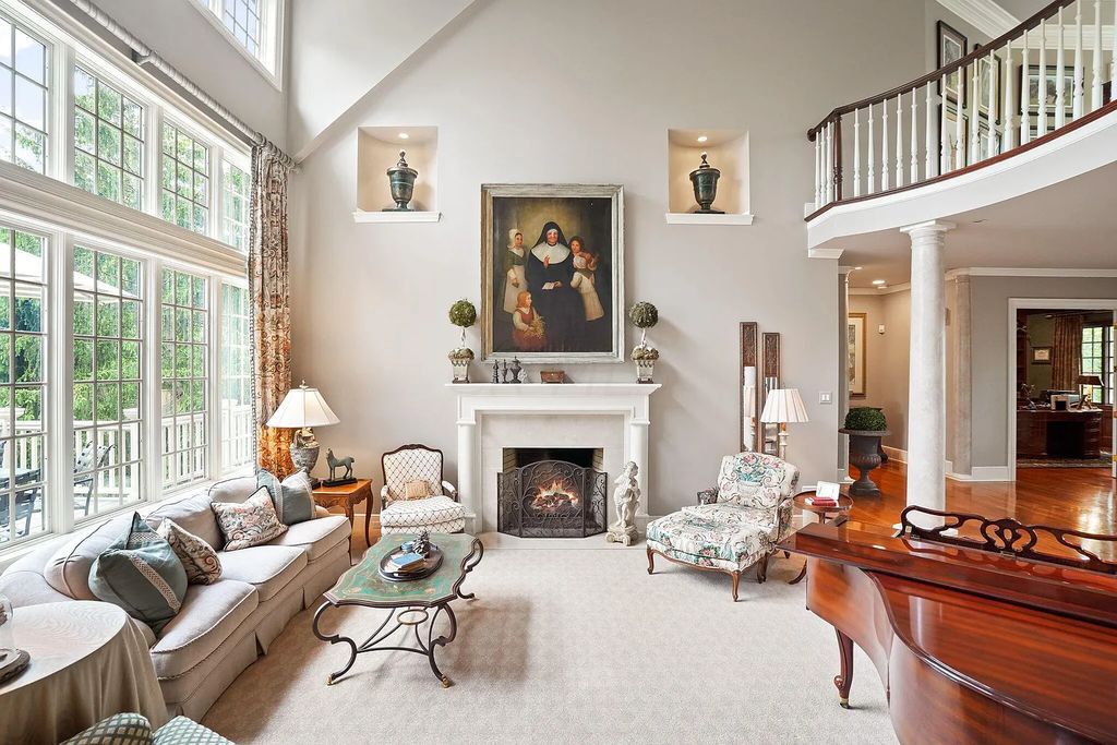 The Estate in Powell is a luxurious home providing grand living spaces with breathtaking woodland views and huge entertainment areas now available for sale. This home located at 1903 Strathshire Hall Ln, Powell, Ohio; offering 06 bedrooms and 08 bathrooms with 10,106 square feet of living spaces.