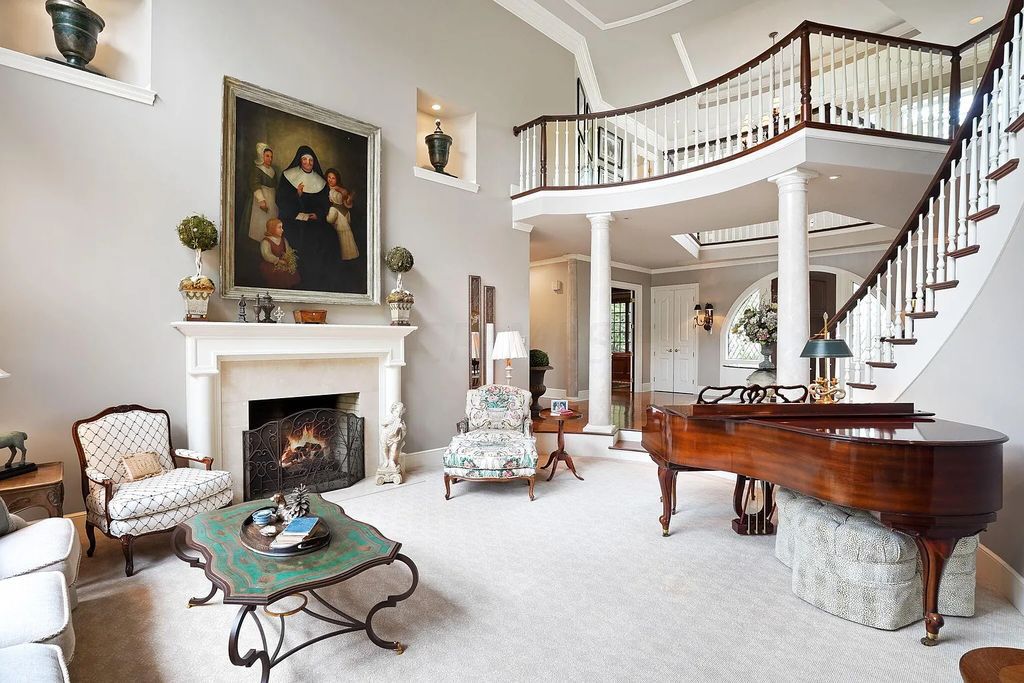 The Estate in Powell is a luxurious home providing grand living spaces with breathtaking woodland views and huge entertainment areas now available for sale. This home located at 1903 Strathshire Hall Ln, Powell, Ohio; offering 06 bedrooms and 08 bathrooms with 10,106 square feet of living spaces.