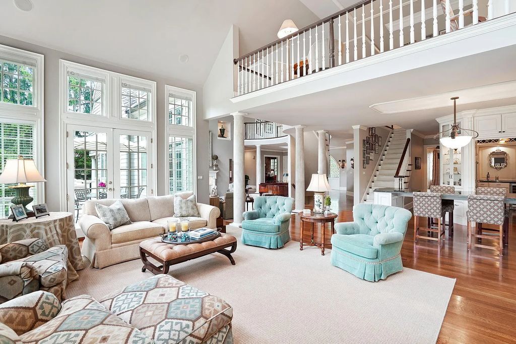 The Estate in Powell is a luxurious home providing grand living spaces with breathtaking woodland views and huge entertainment areas now available for sale. This home located at 1903 Strathshire Hall Ln, Powell, Ohio; offering 06 bedrooms and 08 bathrooms with 10,106 square feet of living spaces.