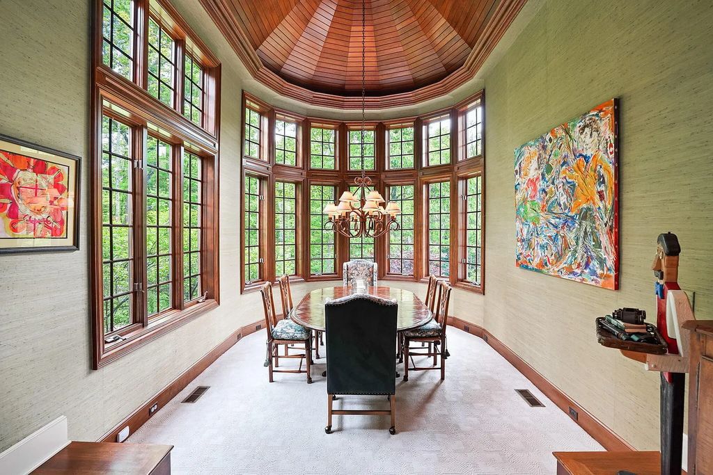 The Estate in Powell is a luxurious home providing grand living spaces with breathtaking woodland views and huge entertainment areas now available for sale. This home located at 1903 Strathshire Hall Ln, Powell, Ohio; offering 06 bedrooms and 08 bathrooms with 10,106 square feet of living spaces.