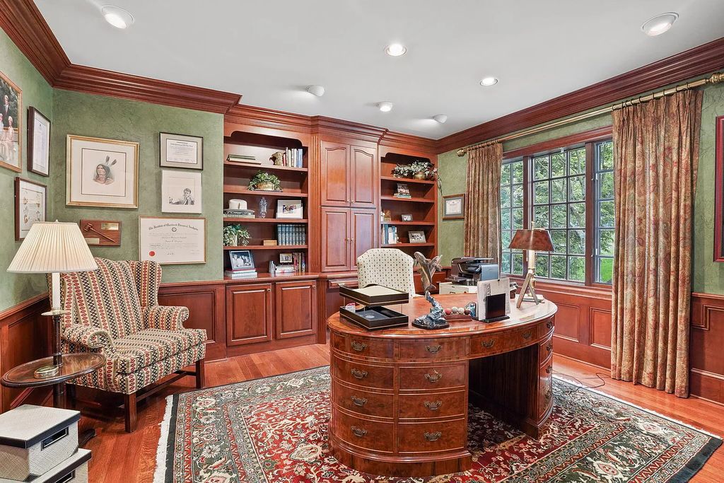 The Estate in Powell is a luxurious home providing grand living spaces with breathtaking woodland views and huge entertainment areas now available for sale. This home located at 1903 Strathshire Hall Ln, Powell, Ohio; offering 06 bedrooms and 08 bathrooms with 10,106 square feet of living spaces.