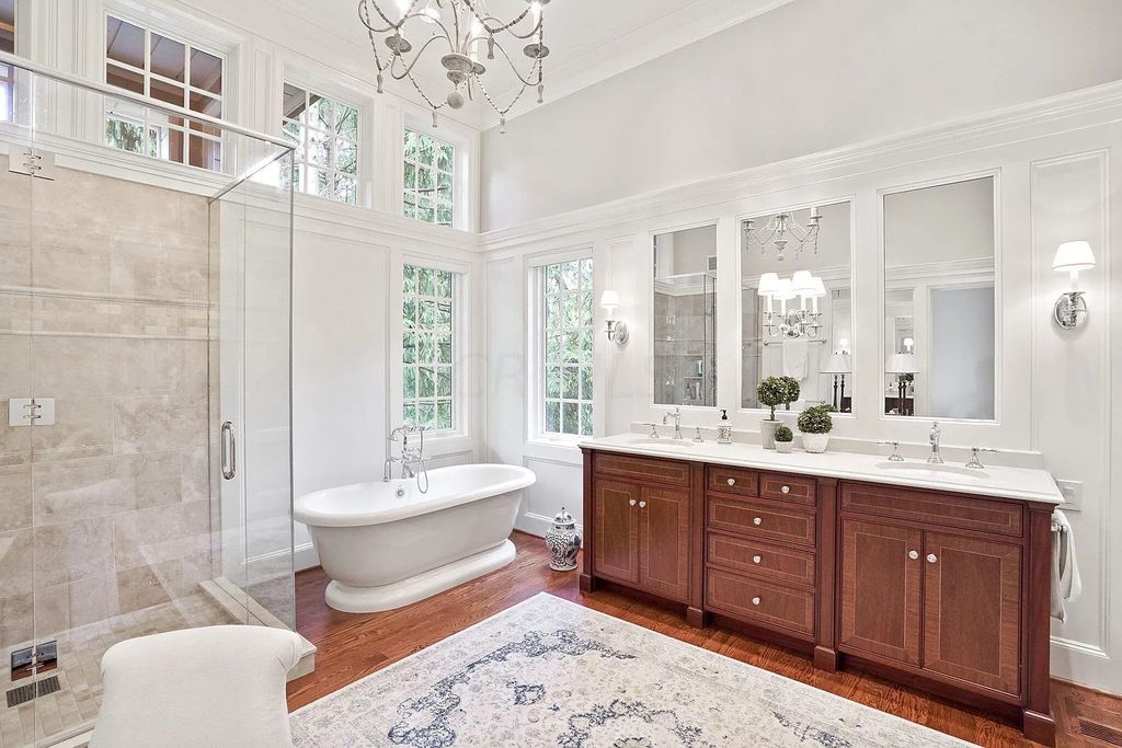 The Estate in Powell is a luxurious home providing grand living spaces with breathtaking woodland views and huge entertainment areas now available for sale. This home located at 1903 Strathshire Hall Ln, Powell, Ohio; offering 06 bedrooms and 08 bathrooms with 10,106 square feet of living spaces.