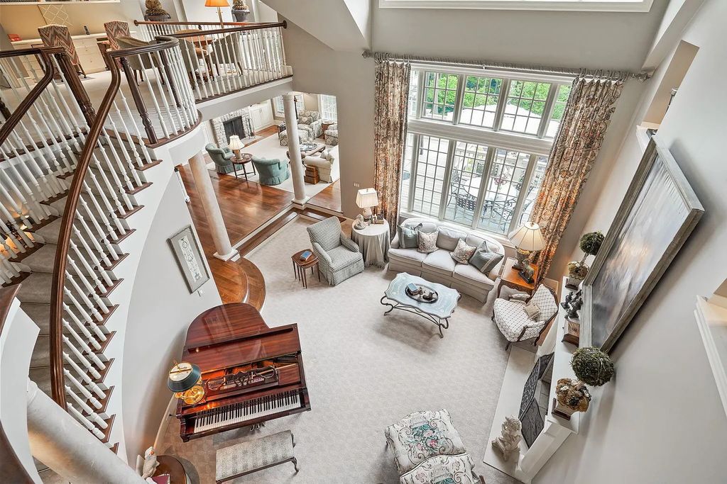 The Estate in Powell is a luxurious home providing grand living spaces with breathtaking woodland views and huge entertainment areas now available for sale. This home located at 1903 Strathshire Hall Ln, Powell, Ohio; offering 06 bedrooms and 08 bathrooms with 10,106 square feet of living spaces.