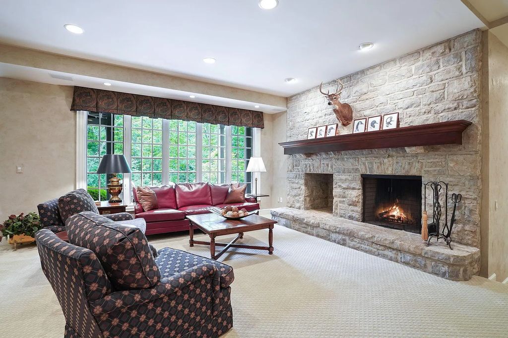 The Estate in Powell is a luxurious home providing grand living spaces with breathtaking woodland views and huge entertainment areas now available for sale. This home located at 1903 Strathshire Hall Ln, Powell, Ohio; offering 06 bedrooms and 08 bathrooms with 10,106 square feet of living spaces.