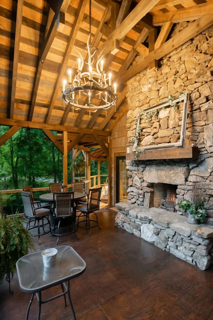 Fly Fishermans Paradise By Simply Waking Up and Walking Through the Door Your Outdoor Adventure Begins at The rustic 3.9M Estate in Canton NC 17
