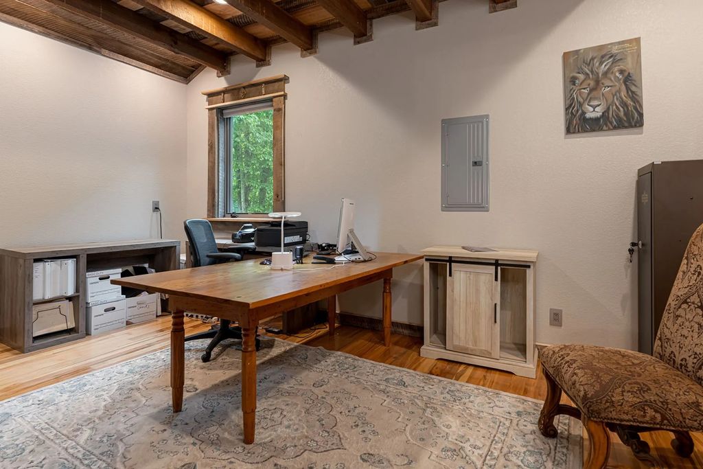 The Estate in Canton incorporates elements from the land with sustainable materials, now available for sale. This home located at 16 Gihon Waters Trl, Canton, North Carolina