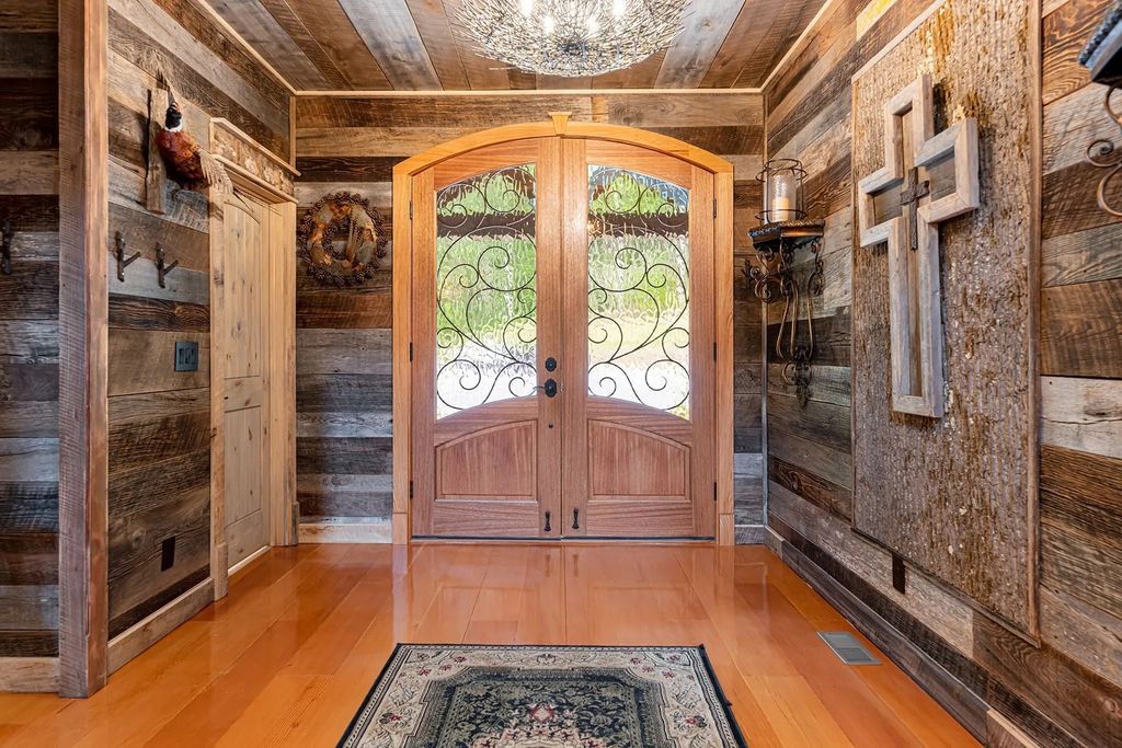 The Estate in Canton incorporates elements from the land with sustainable materials, now available for sale. This home located at 16 Gihon Waters Trl, Canton, North Carolina