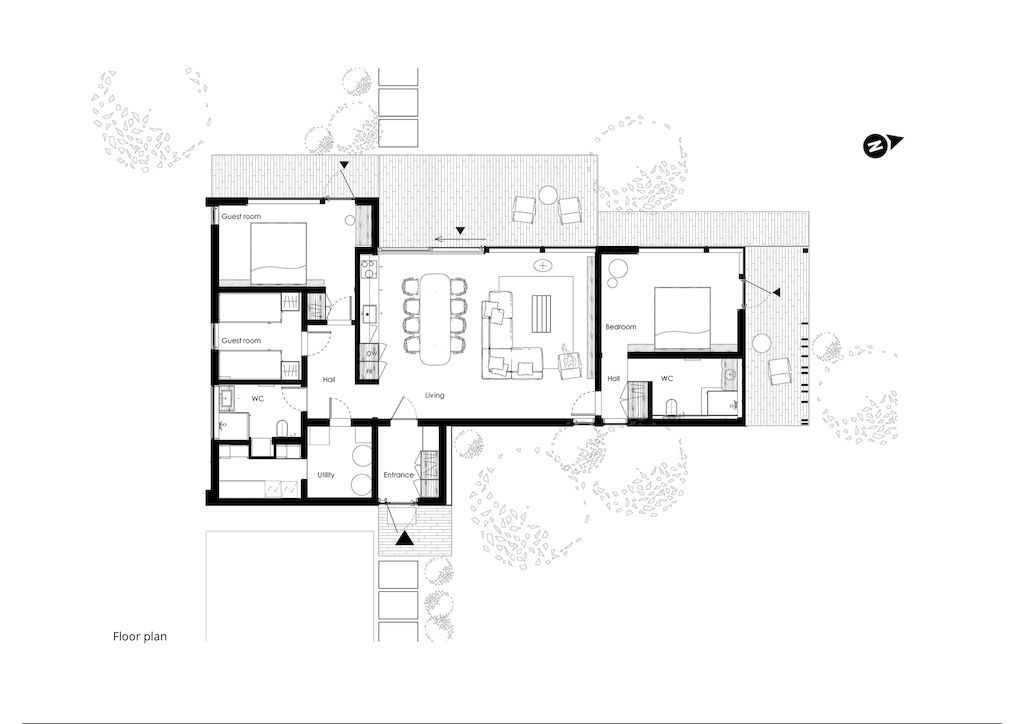 H House, Prominent House to Enjoy Nature by Klochenko Architects