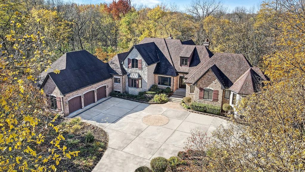 The Residence in Morris is surrounded by majestic, mature trees leading to your own private paradise, now available for sale. This home located at 4965 Cemetery Rd, Morris, Illinois