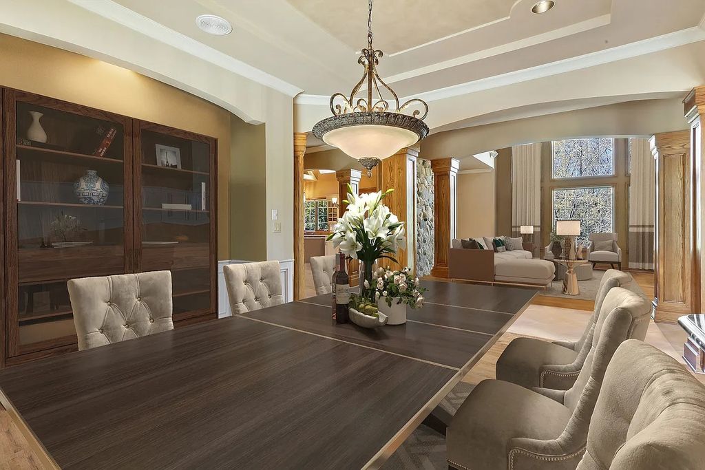 The Residence in Morris is surrounded by majestic, mature trees leading to your own private paradise, now available for sale. This home located at 4965 Cemetery Rd, Morris, Illinois