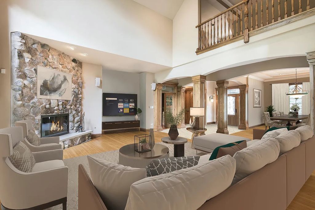 The Residence in Morris is surrounded by majestic, mature trees leading to your own private paradise, now available for sale. This home located at 4965 Cemetery Rd, Morris, Illinois