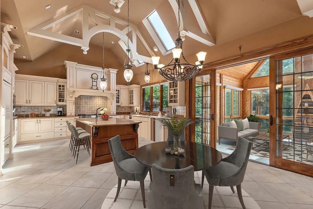 The Residence in Morris is surrounded by majestic, mature trees leading to your own private paradise, now available for sale. This home located at 4965 Cemetery Rd, Morris, Illinois