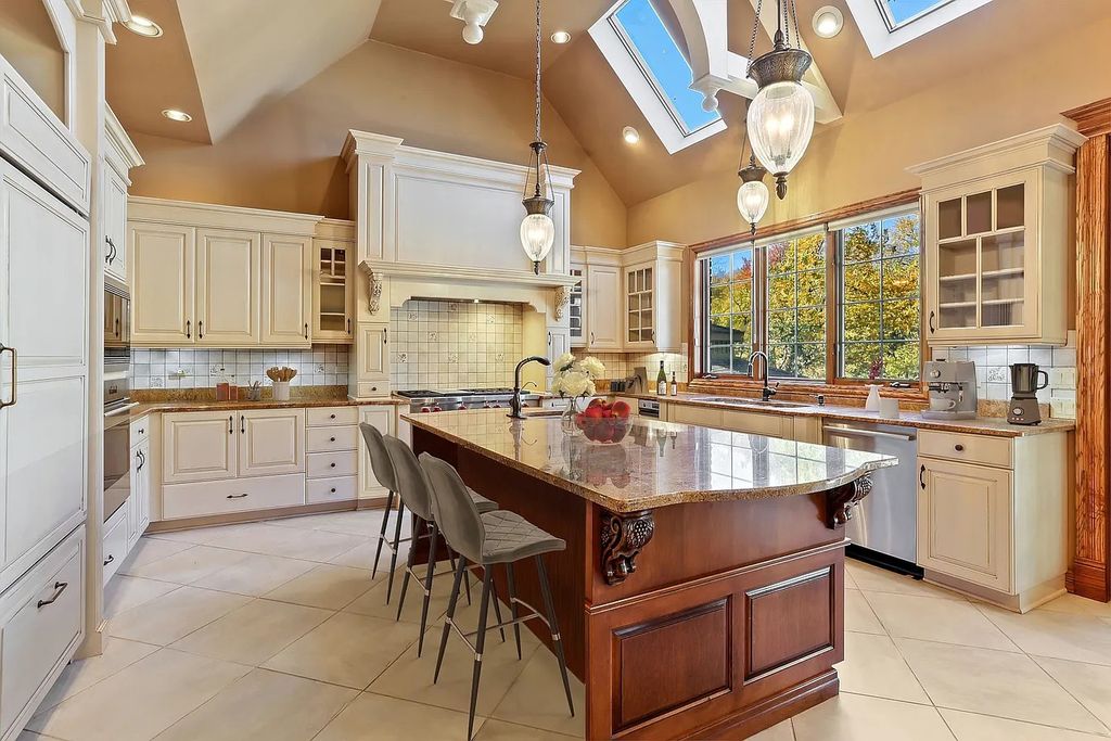 The Residence in Morris is surrounded by majestic, mature trees leading to your own private paradise, now available for sale. This home located at 4965 Cemetery Rd, Morris, Illinois