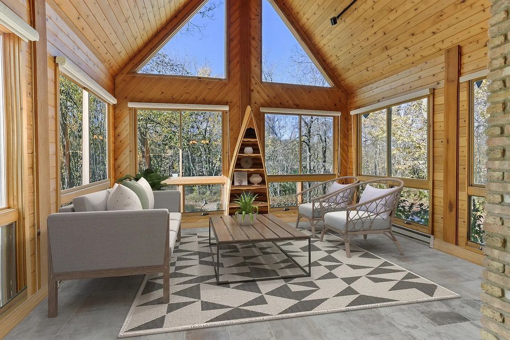 The Residence in Morris is surrounded by majestic, mature trees leading to your own private paradise, now available for sale. This home located at 4965 Cemetery Rd, Morris, Illinois
