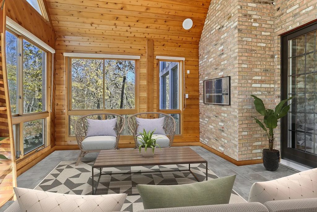 The Residence in Morris is surrounded by majestic, mature trees leading to your own private paradise, now available for sale. This home located at 4965 Cemetery Rd, Morris, Illinois