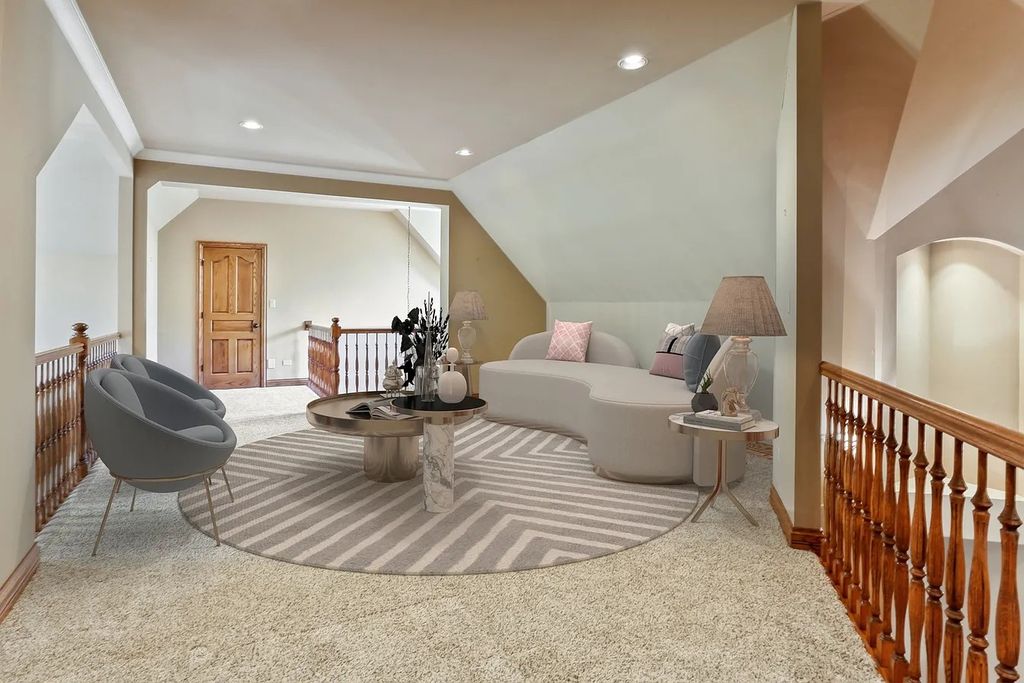 The Residence in Morris is surrounded by majestic, mature trees leading to your own private paradise, now available for sale. This home located at 4965 Cemetery Rd, Morris, Illinois