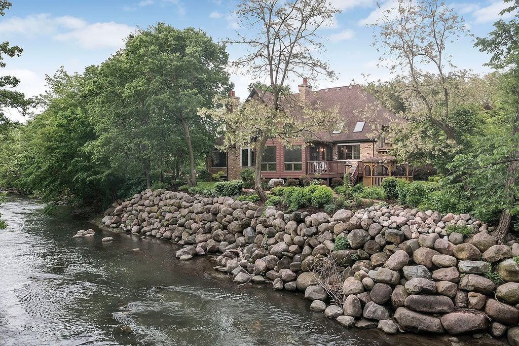 The Residence in Morris is surrounded by majestic, mature trees leading to your own private paradise, now available for sale. This home located at 4965 Cemetery Rd, Morris, Illinois
