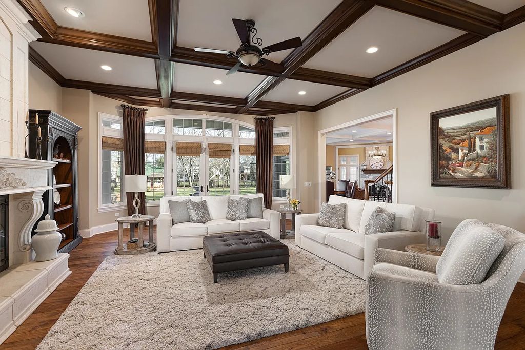 The Home in Naperville is also elevator ready, as the owners proactively designed a chase for future use, now available for sale. This home located at 7S409 Arbor Dr, Naperville, Illinois