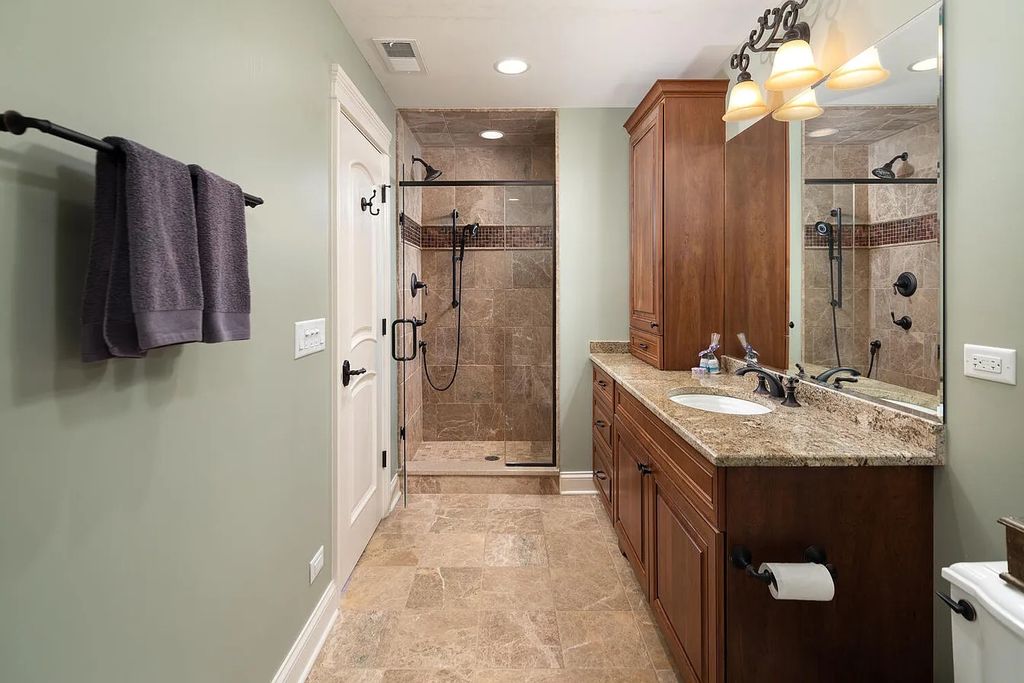 The Home in Naperville is also elevator ready, as the owners proactively designed a chase for future use, now available for sale. This home located at 7S409 Arbor Dr, Naperville, Illinois