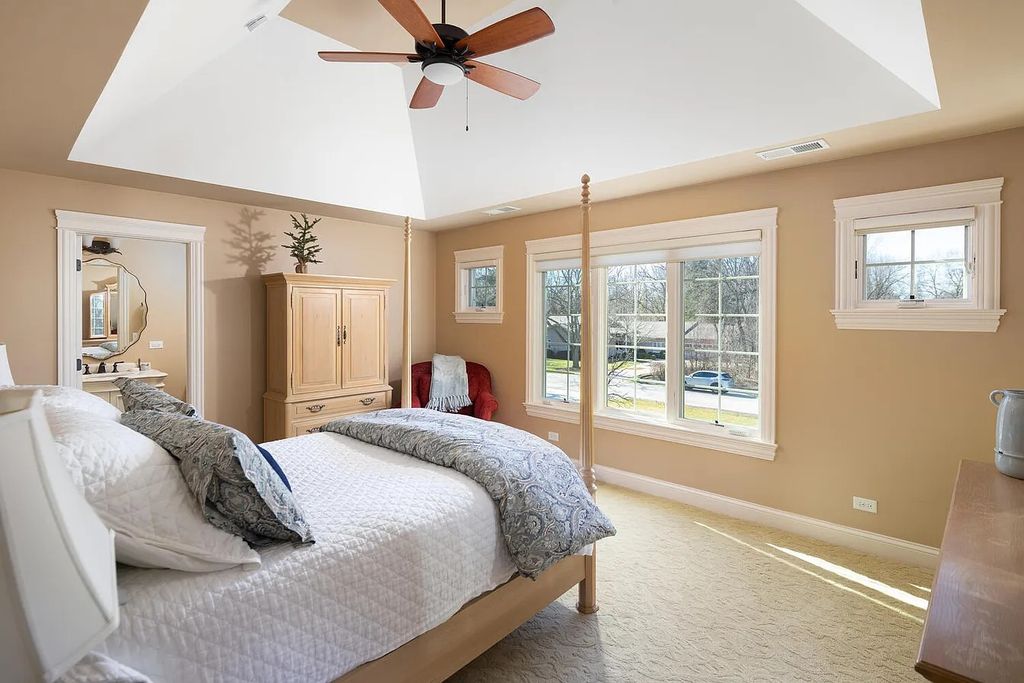 The Home in Naperville is also elevator ready, as the owners proactively designed a chase for future use, now available for sale. This home located at 7S409 Arbor Dr, Naperville, Illinois