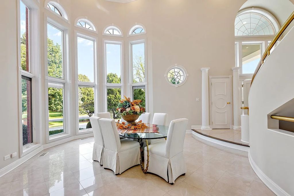 The House in South Barrington easy access to the highway, O'Hare, Arboretum, shopping, entertainment and restaurants, now available for sale. This home located at 2 Tiffany Cir, South Barrington, Illinois