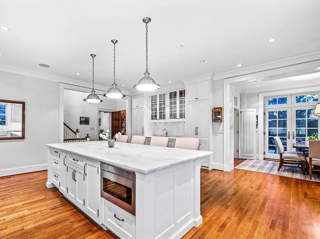 The Estate in Baltimore is brilliant renovation and expansion by Delbert Adams Construction Group, now available for sale. This home located at 1 Whitfield Rd, Baltimore, Maryland