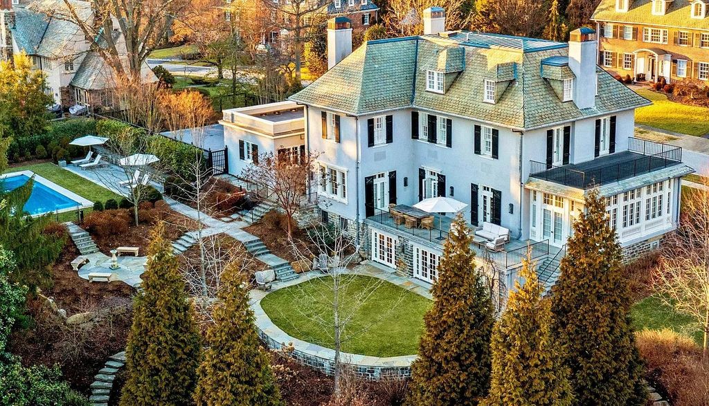 The Estate in Baltimore is brilliant renovation and expansion by Delbert Adams Construction Group, now available for sale. This home located at 1 Whitfield Rd, Baltimore, Maryland