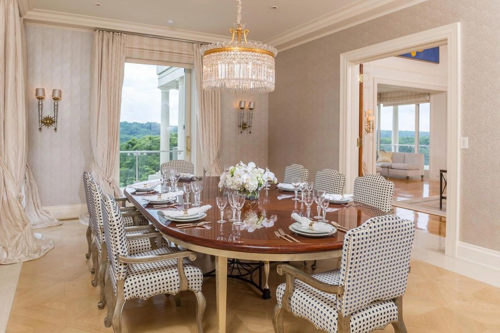 The Mansion in Rockville is a collaboration between renowned architect, John Ike, designer, Geoffrey Bradfield, and Horizon Builders, now available for sale. This home located at 11900 River Rd, Rockville, Maryland