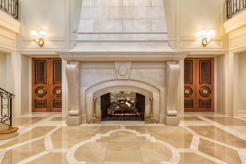 The Mansion in Rockville is a collaboration between renowned architect, John Ike, designer, Geoffrey Bradfield, and Horizon Builders, now available for sale. This home located at 11900 River Rd, Rockville, Maryland