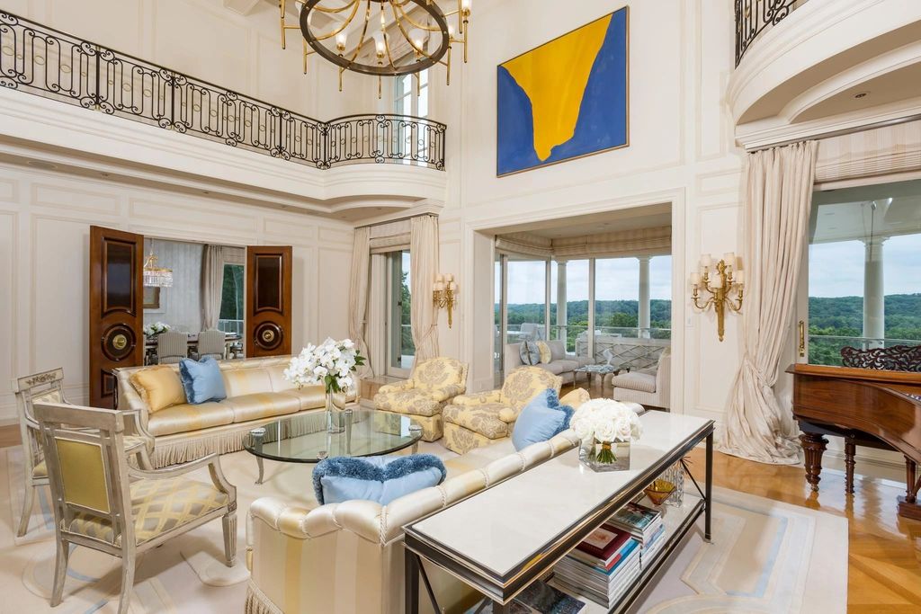 The Mansion in Rockville is a collaboration between renowned architect, John Ike, designer, Geoffrey Bradfield, and Horizon Builders, now available for sale. This home located at 11900 River Rd, Rockville, Maryland