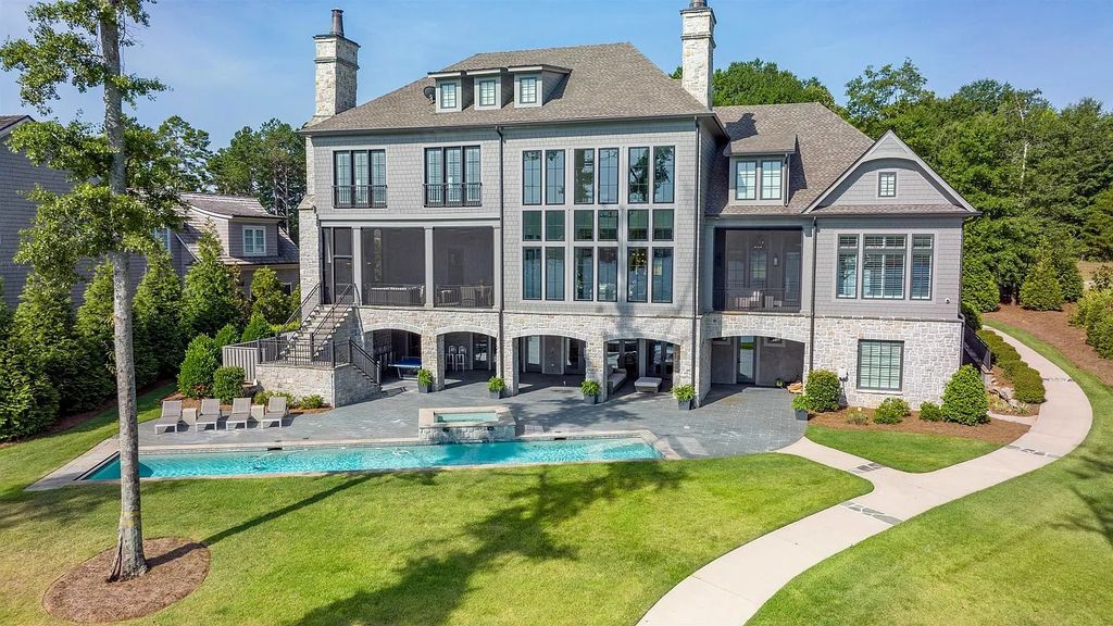 The Property in Eatonton boasts expert craftsmanship and the finest materials, resulting in a true masterpiece, now available for sale. This home located at 202 Eagles Way, Eatonton, Georgia