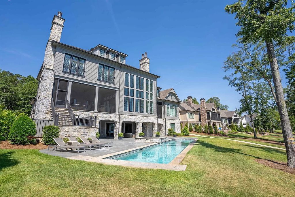 The Property in Eatonton boasts expert craftsmanship and the finest materials, resulting in a true masterpiece, now available for sale. This home located at 202 Eagles Way, Eatonton, Georgia