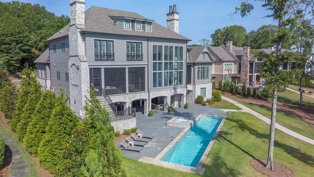 The Property in Eatonton boasts expert craftsmanship and the finest materials, resulting in a true masterpiece, now available for sale. This home located at 202 Eagles Way, Eatonton, Georgia