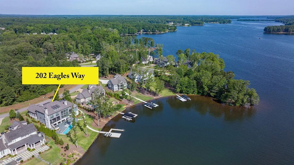 The Property in Eatonton boasts expert craftsmanship and the finest materials, resulting in a true masterpiece, now available for sale. This home located at 202 Eagles Way, Eatonton, Georgia