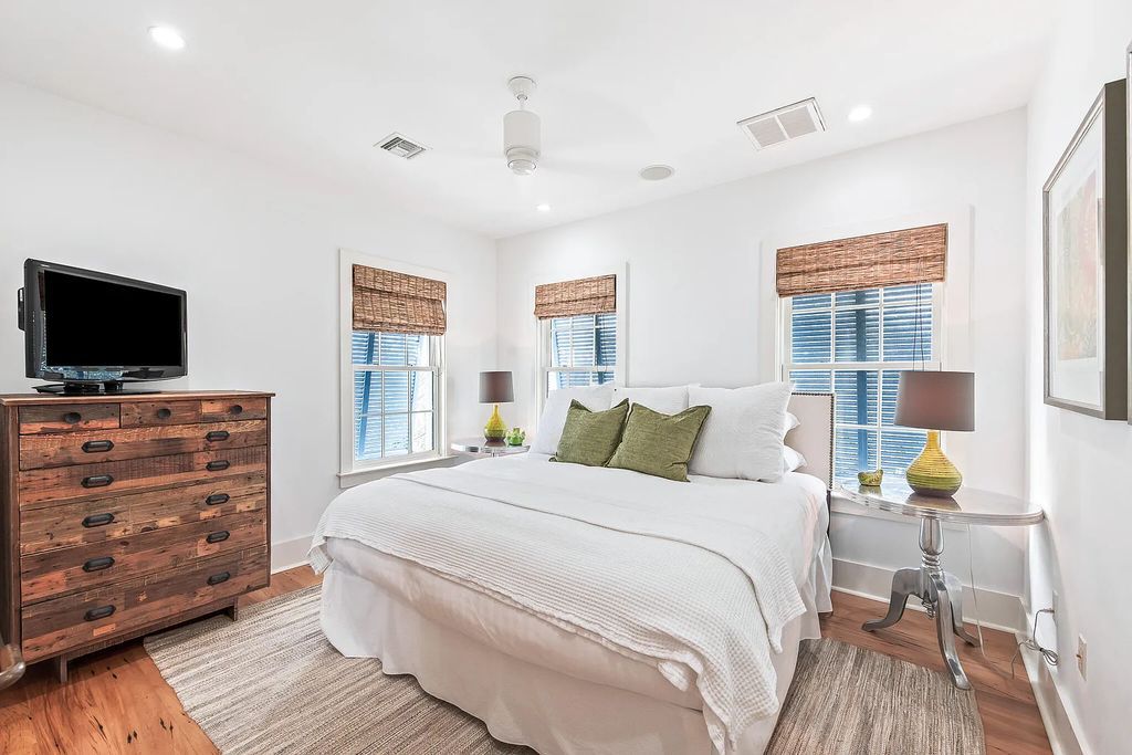 Introducing 86 North Charles Street - a luxurious Alys Beach stunner located in the highly sought-after east end of 30A in Rosemary Beach, Florida. This expansive home in Rosemary Beachboasts five bedrooms, five bathrooms, and a spacious living area spanning 2,782 square feet, making it the perfect abode for large families or those who love to entertain guests.