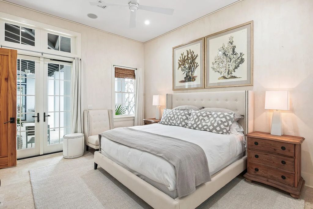 Introducing 86 North Charles Street - a luxurious Alys Beach stunner located in the highly sought-after east end of 30A in Rosemary Beach, Florida. This expansive home in Rosemary Beachboasts five bedrooms, five bathrooms, and a spacious living area spanning 2,782 square feet, making it the perfect abode for large families or those who love to entertain guests.