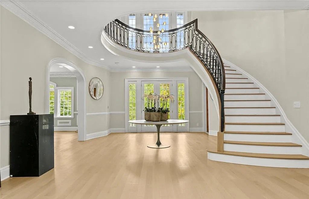 The Chateau in Armonk exudes warmth and luxurious comfort from the minute you enter, now available for sale. This home located at 4 Cowdray Park Drive, Armonk, New York