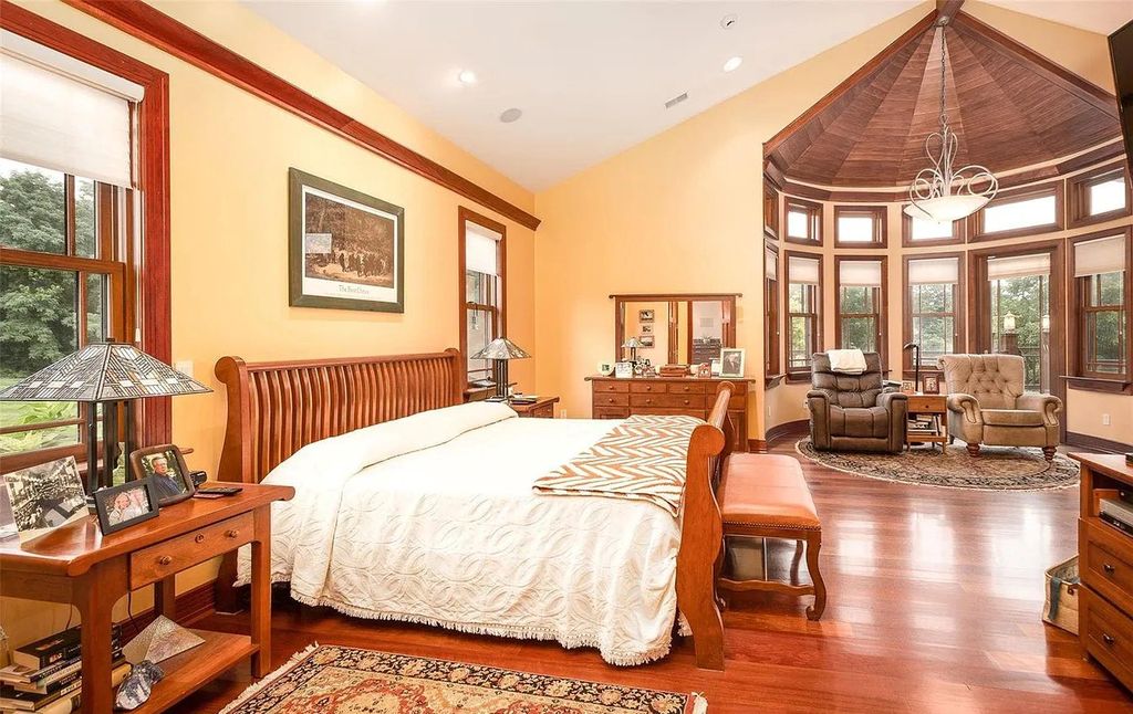 The Estate in Godfrey is a luxurious home with built-in lighting perfect for family fun, now available for sale. This home located at 702 Seiler Rd, Godfrey, Illinois