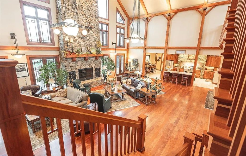 The Estate in Godfrey is a luxurious home with built-in lighting perfect for family fun, now available for sale. This home located at 702 Seiler Rd, Godfrey, Illinois