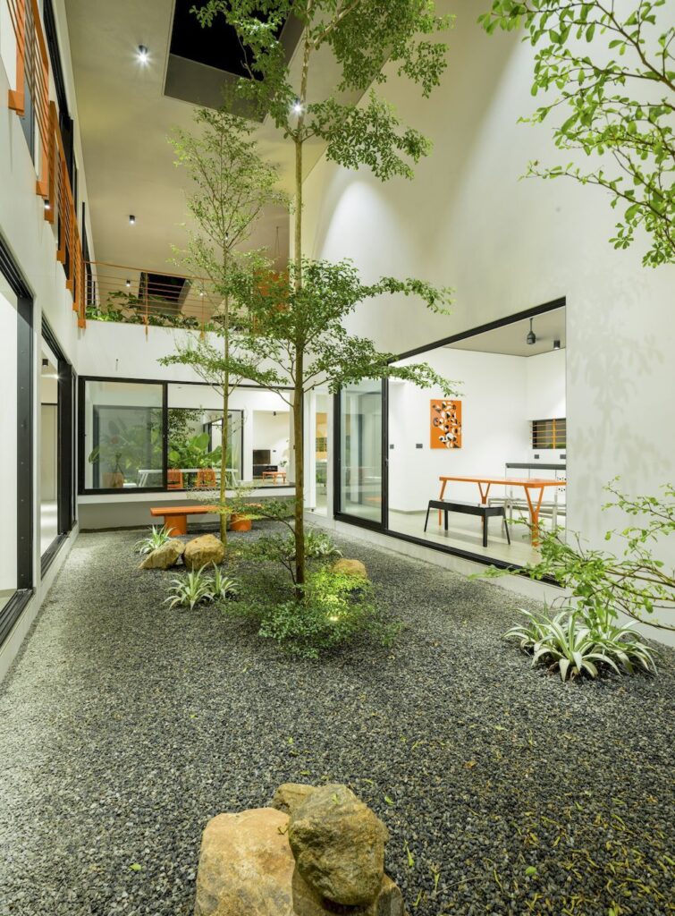 The Colour Burst House Simple yet Bold Form by LIJO RENY Architects 16