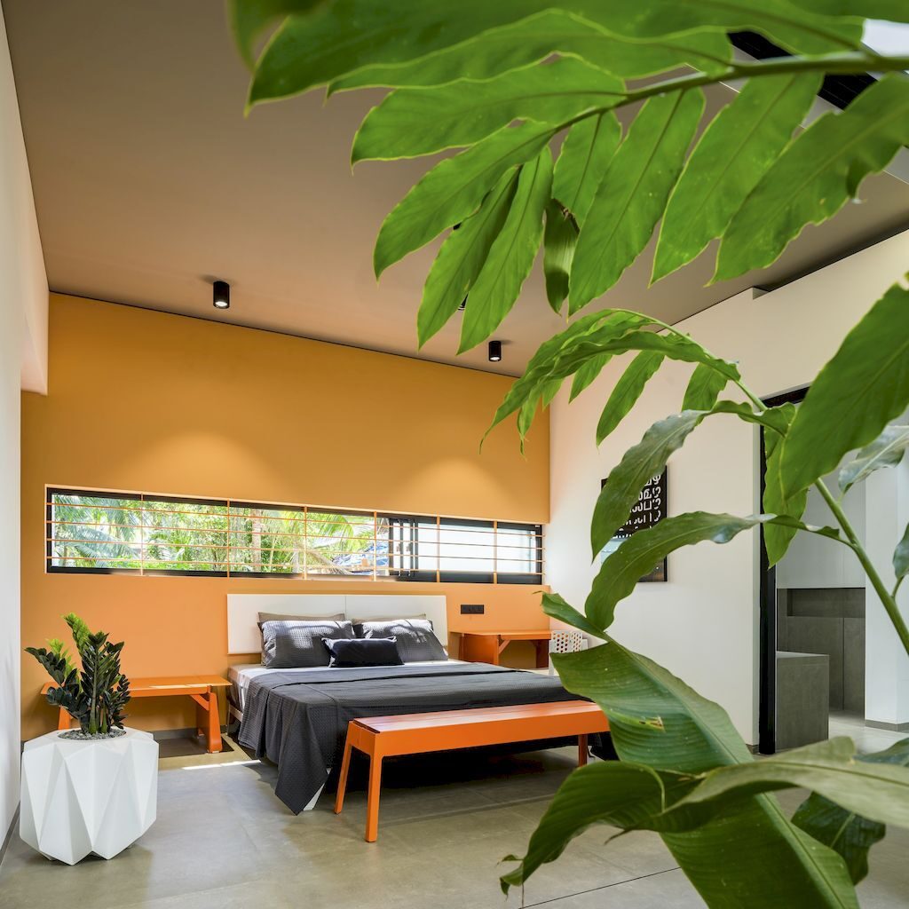 The Colour Burst House, Simple yet Bold Form by LIJO RENY Architects