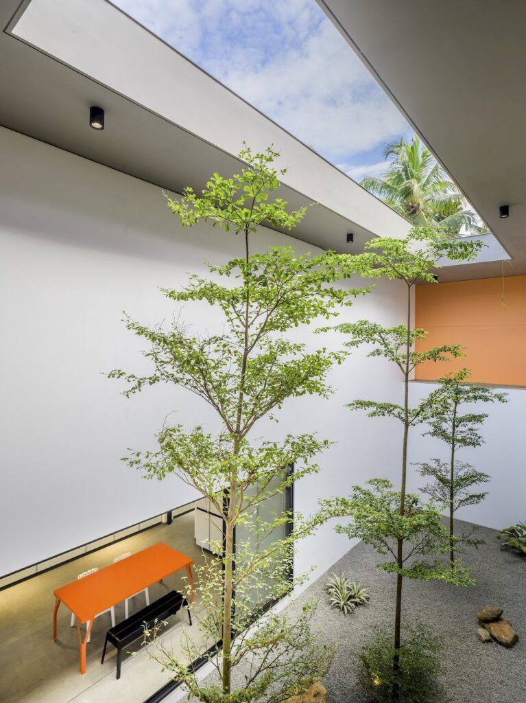 The Colour Burst House Simple yet Bold Form by LIJO RENY Architects 25