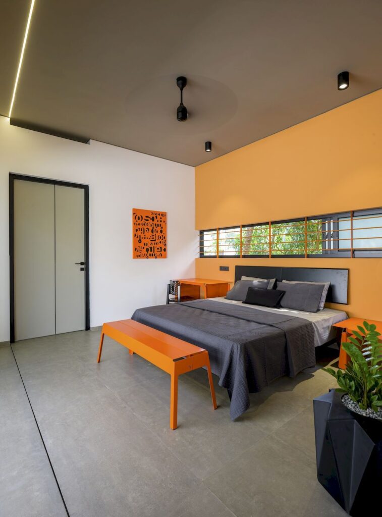 The Colour Burst House Simple yet Bold Form by LIJO RENY Architects 27