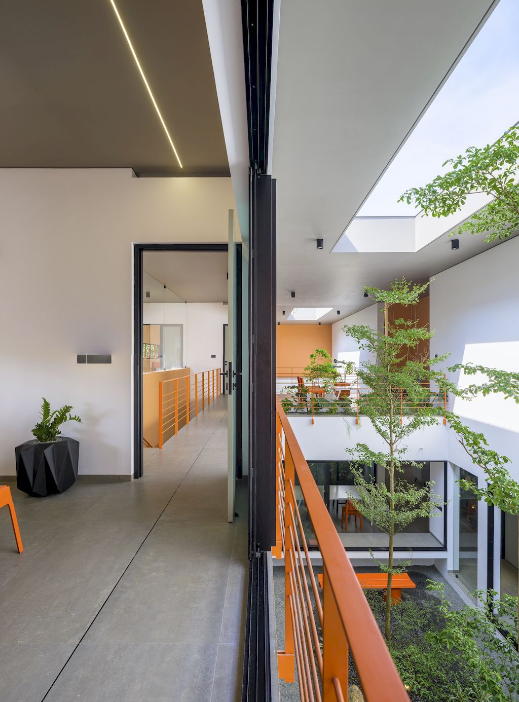 The Colour Burst House, Simple yet Bold Form by LIJO RENY Architects