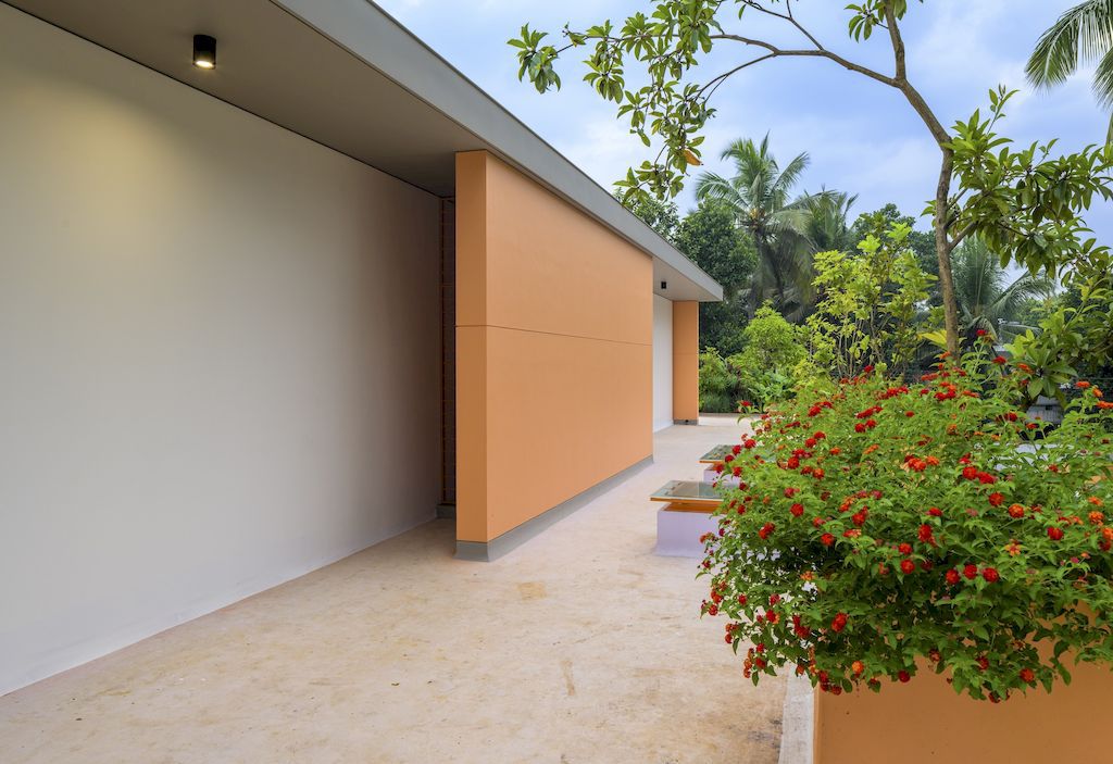 The Colour Burst House, Simple yet Bold Form by LIJO RENY Architects
