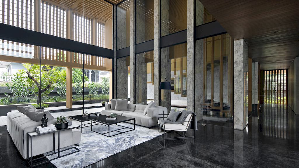 The Gritted Grid House with opulence and charm nature by Gets Architects 17
