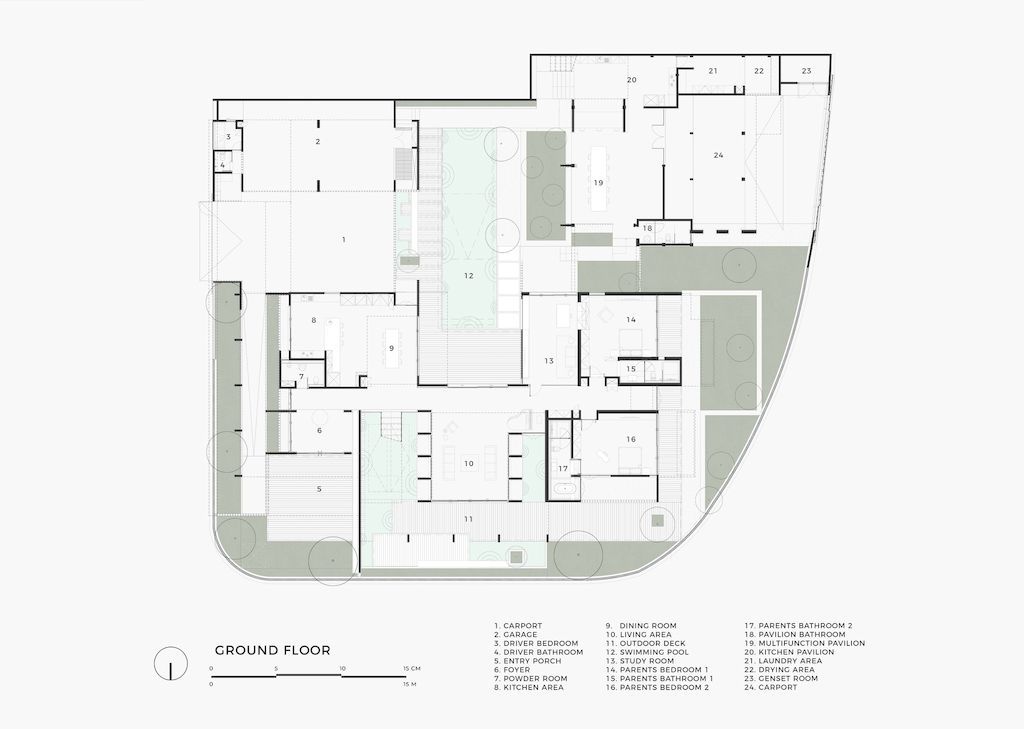 The Gritted Grid House with opulence and charm nature by Gets Architects 8