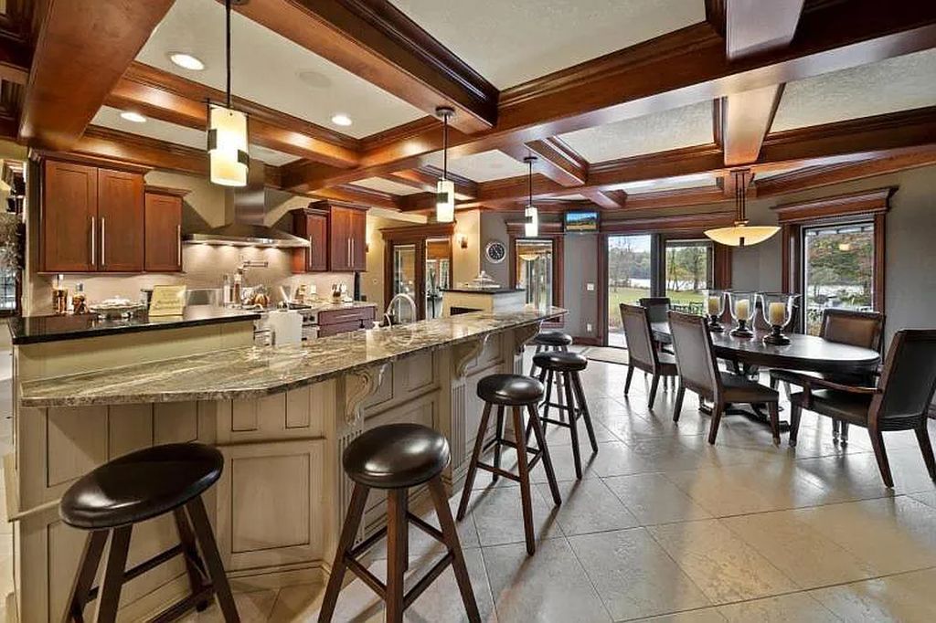 The Estate in Stevens Point is a luxurious home with a gated entrance, a lighted driveway to open up a paradise of entertainment for you now available for sale. This home located at 2688 Scenic Drive, Stevens Point, Wisconsin; offering 03 bedrooms and 05 bathrooms with 7,095 square feet of living spaces.
